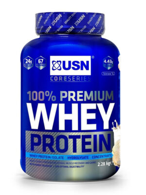 USN 100% Premium Whey Vanilla 2.28kg: Premium Whey Protein Whey Isolate Protein Powder Blend for Muscle Building & Maintenance