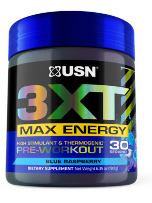 3XT MAX ENERGY Pre-Workout – Blue Raspberry – 30 servings