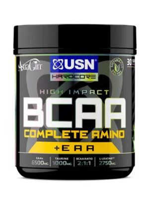 USN Complete Blue Raspberry Flavour BCAA + EAA 400g (30 Servings): High Impact Branch Chain and Essential Amino Acids Powder