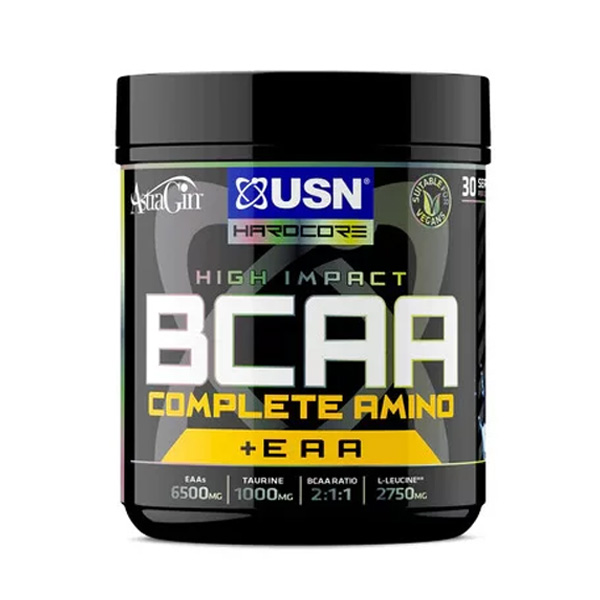USN Complete Amino Apple Flavour BCAA + EAA 400g (30 Servings): High Impact Branch Chain and Essential Amino Acids Powder