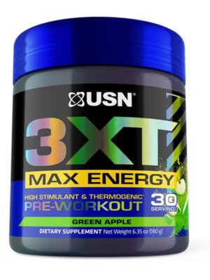 3XT MAX ENERGY Pre-Workout – Green Apple – 30 servings