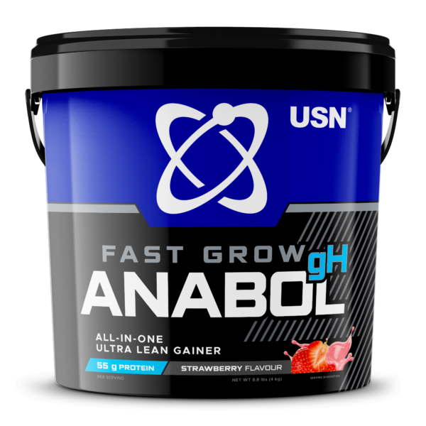 USN SA Fast Grow Anabol GH Strawberry All-in-one Protein Powder Shake (4kg)