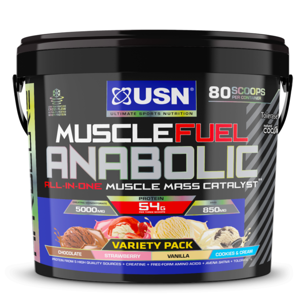 USN Muscle Fuel Anabolic Variety Pack All-in-one Protein Powder Shake 4kg IN DUBAI,UAE