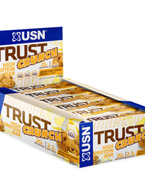 USN Trust Crunch White Chocolate Cookie Dough 60g X 12 | High Protein Bar