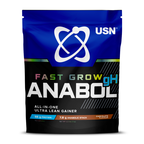 USN SA Fast Grow Anabol Chocolate All-in-one Protein Powder Shake (1kg)