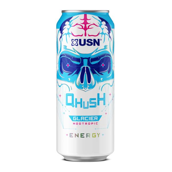 USN Qhush Glacier energy drink in dubai,uae