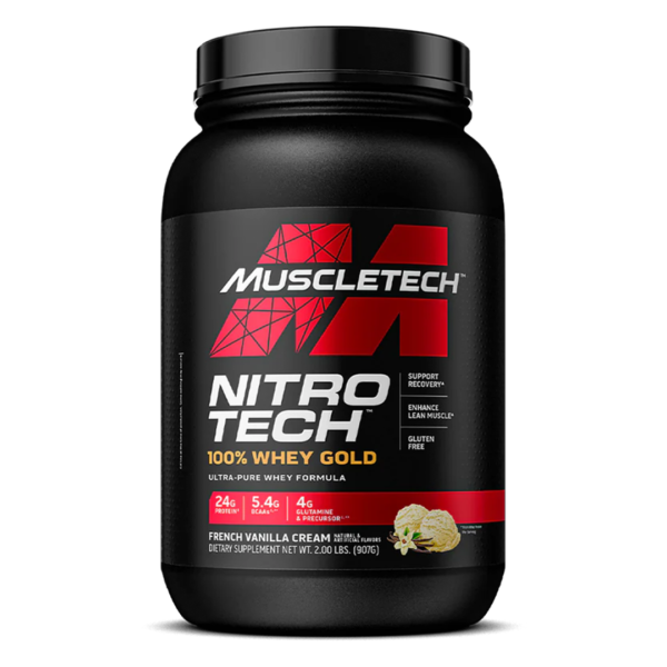 Muscle Tech-Nitro Tech 100% Whey Gold French Vanilla 2lb