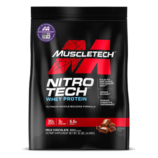 Muscletech Nitro Tech Whey Protein 4.5kg –10lbs Milk Chocolate
