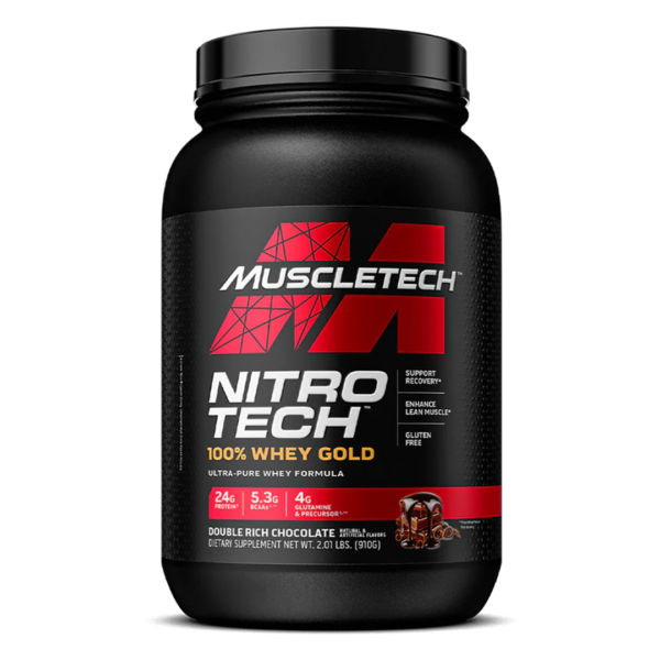 Muscle Tech-Nitro Tech 100% Whey Gold Double Rich Chocolate 2lb
