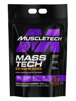 MuscleTech Mass Tech Extreme 2000 Triple Chocolate Brownie 12lbs