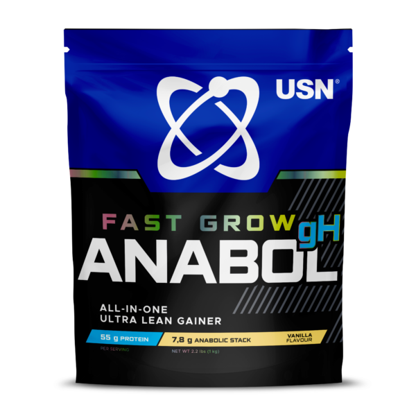 USN SA Fast Grow Anabol Vanilla All-in-one Protein Powder Shake (1kg)