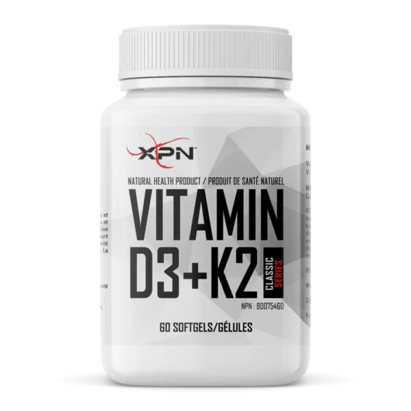 XPN Vitamin D3+K2 60 Softgels
