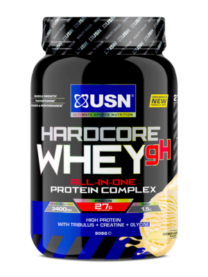 USN Hardcore Whey GH 908g Vanilla, All In One Protein Complex,Increases Lean, Dense And Strong Muscle Fibres