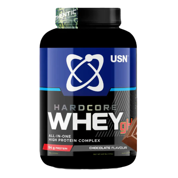 USN SA Hardcore Whey GH 1.8kg Dutch Chocolate, All In One Protein Complex,Increases Lean, Dense And Strong Muscle Fibres