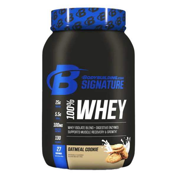 Bodybuilding.com Signature 100% Whey Protein Powder 2LB Oatmeal Cookie