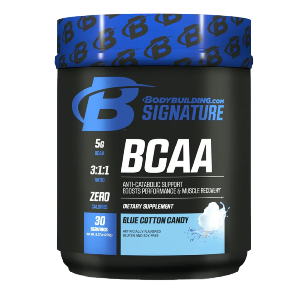 Bodybuilding.com Signature BCAA 30 Servings Blue Cotton Candy