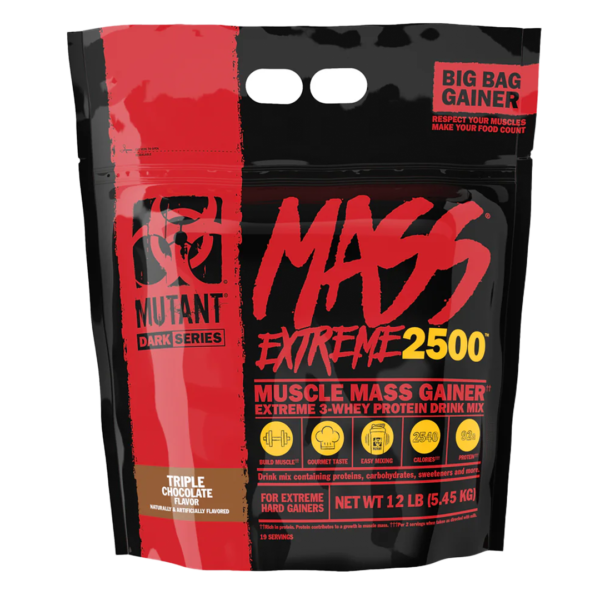 Mutant Mass Extreme 2500 Gainer 12lbs Triple Chocolate